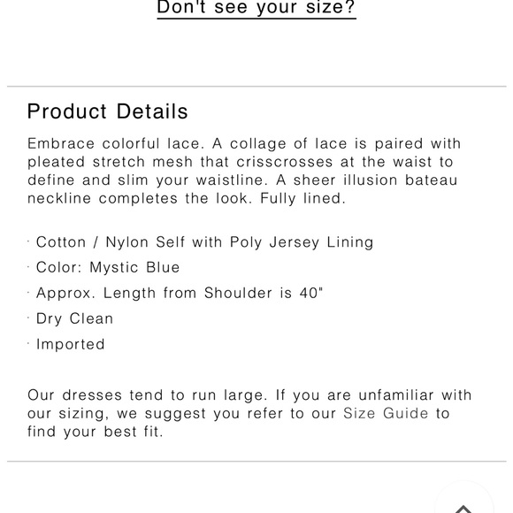 TADASHI SHOJI ‘Chantilly’ Lace Sheath ***DESIGNER*** - Picture 3 of 16